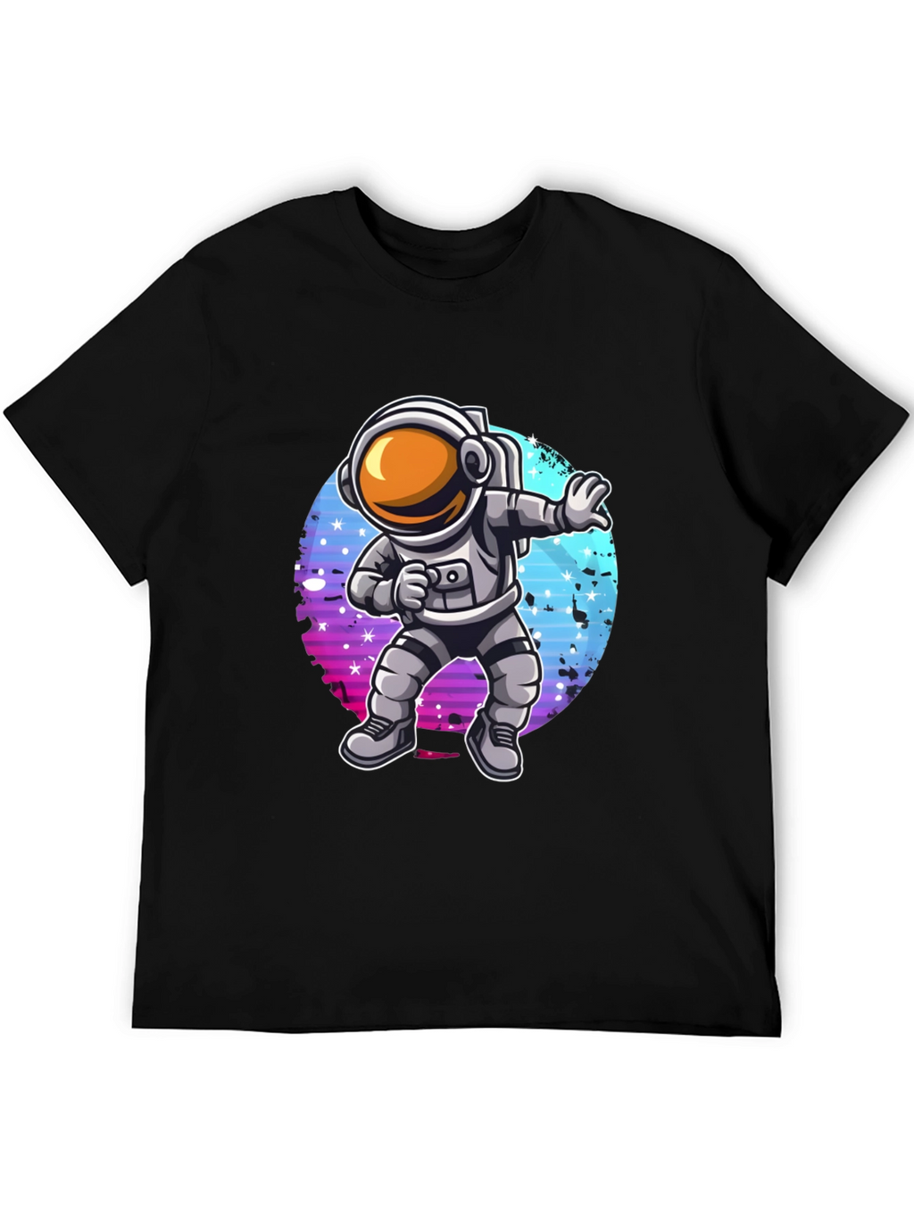 Dabbing Astronaut Graphic T-Shirt