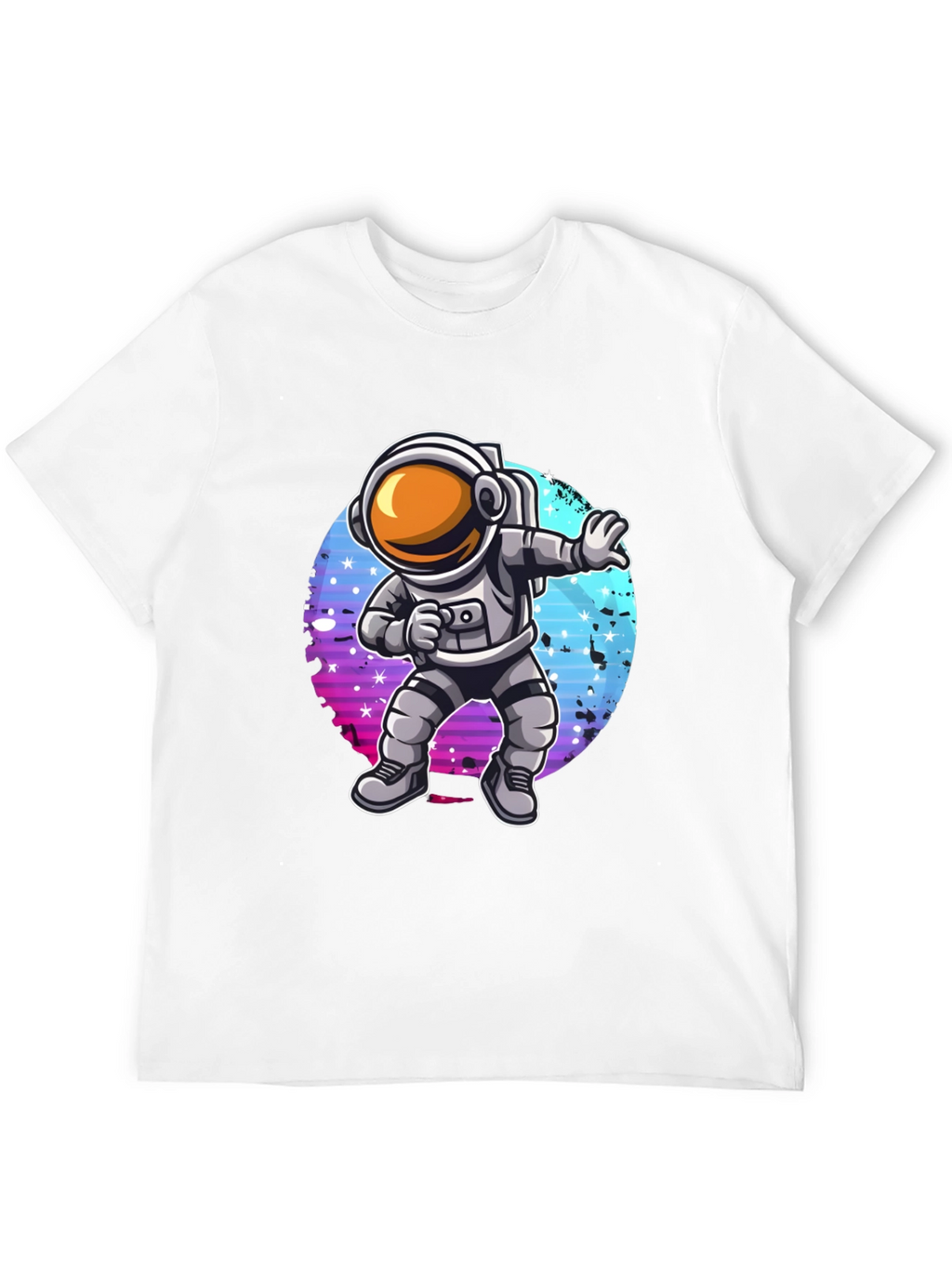 Dabbing Astronaut Graphic T-Shirt