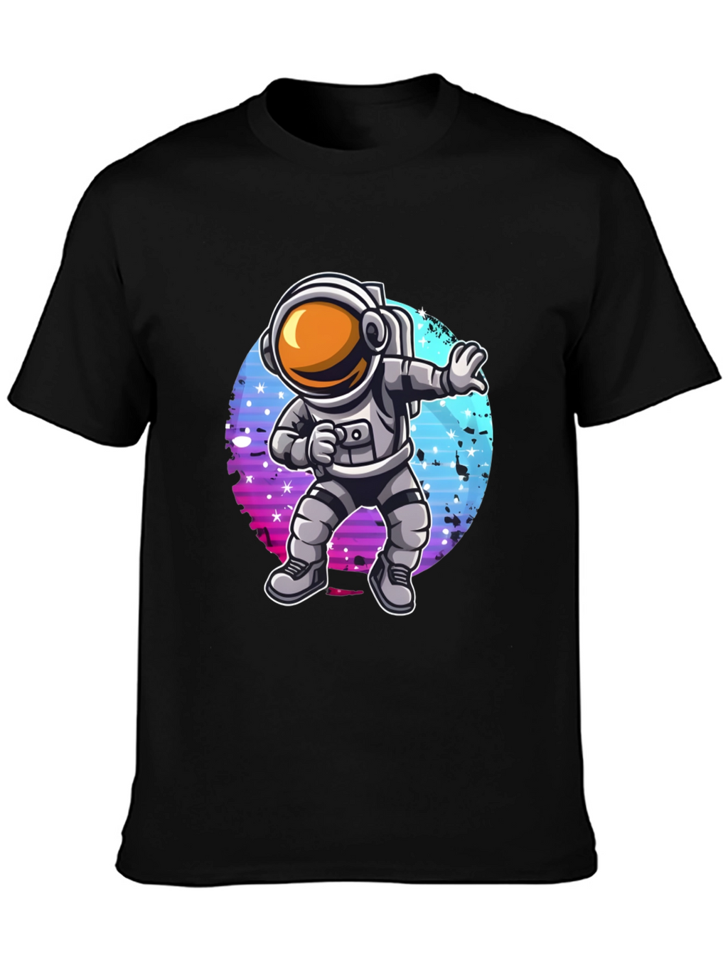 Dabbing Astronaut Graphic T-Shirt