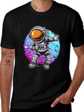 Dabbing Astronaut Graphic T-Shirt