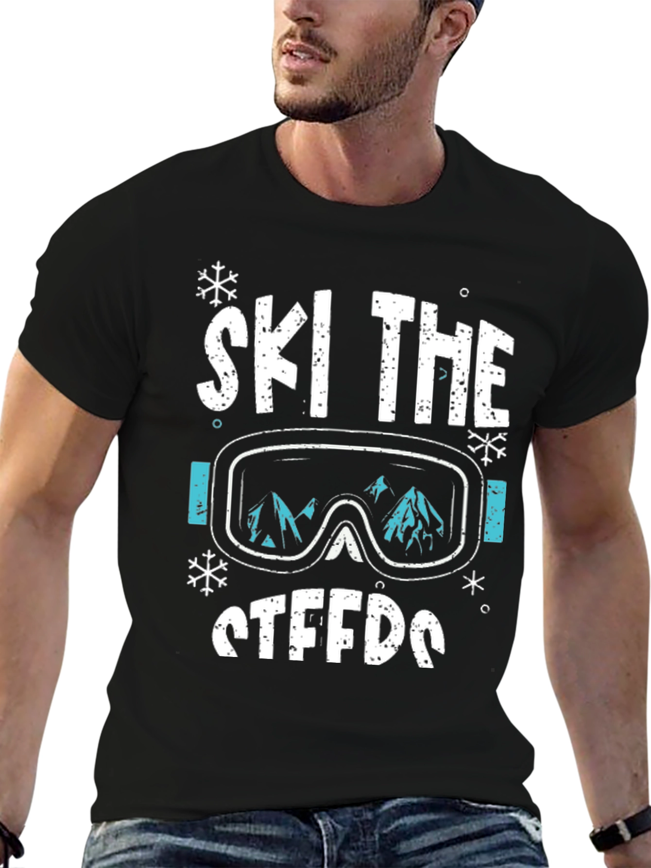 Ski The Steeds Graphic Tee - Black