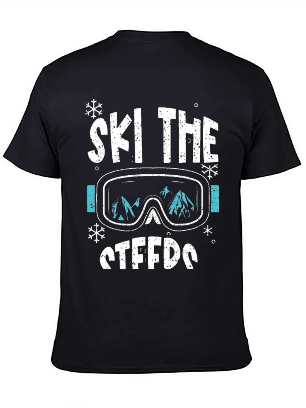 Ski The Steeds Graphic Tee - Black