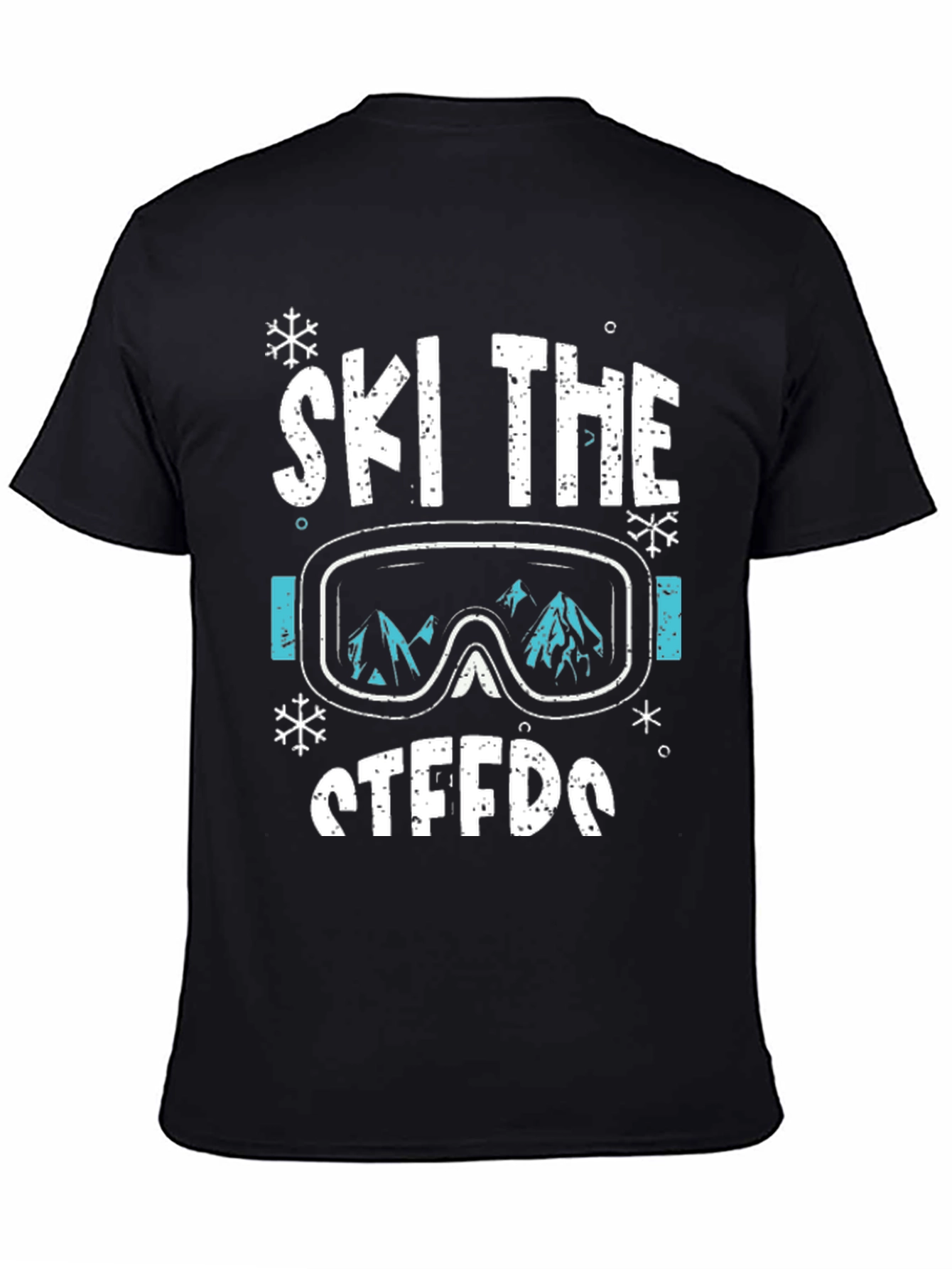 Ski The Steeds Graphic Tee - Black