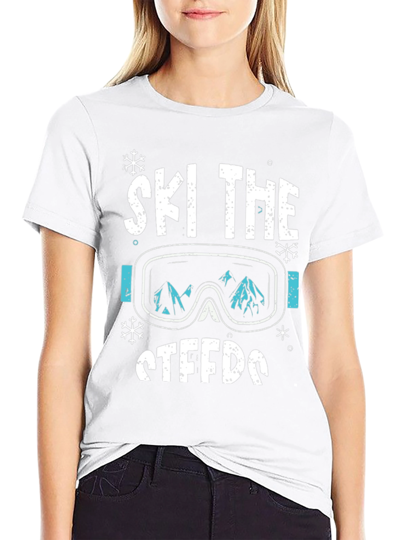 Ski The Steeds Graphic Tee - Black