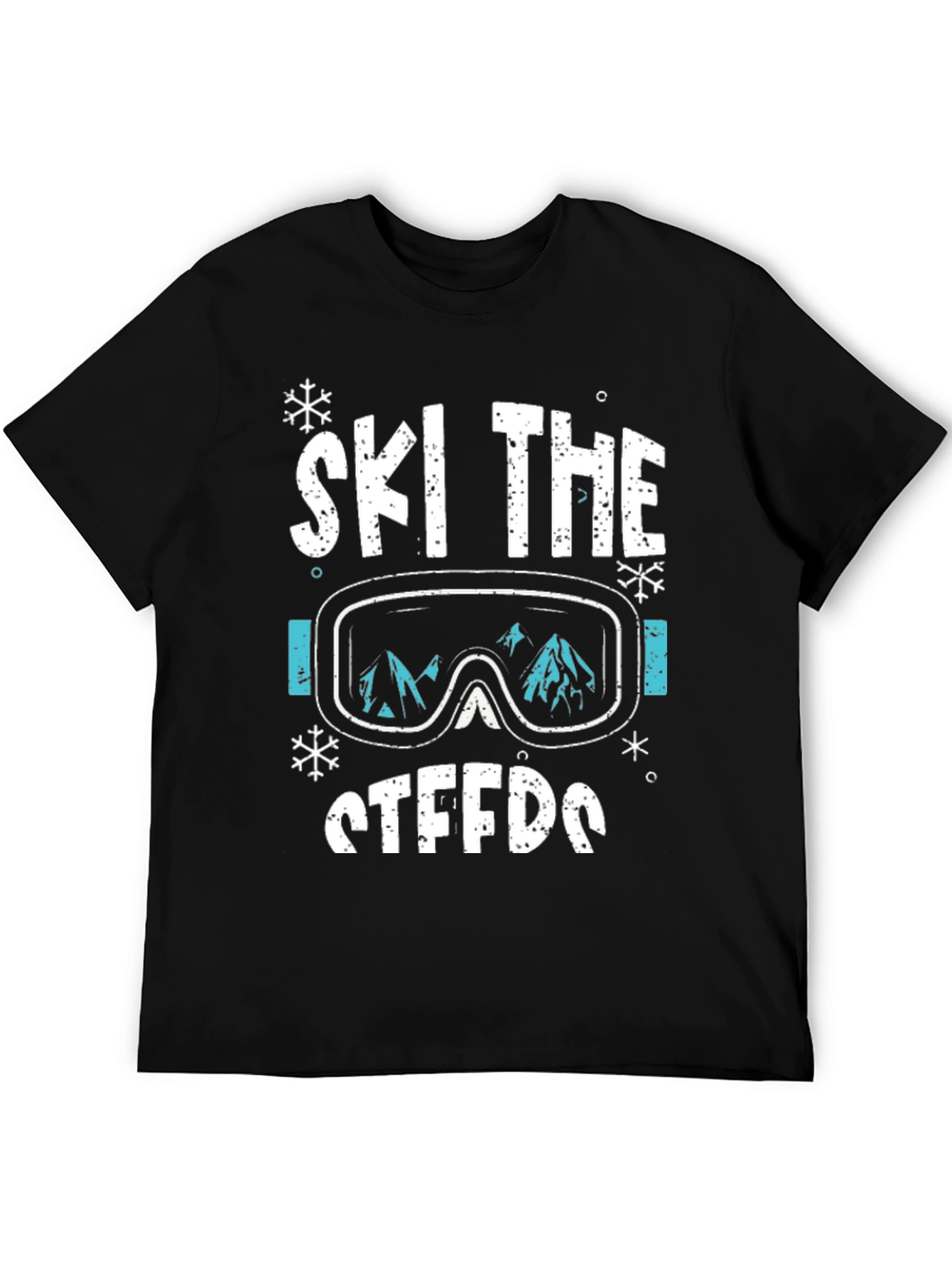 Ski The Steeds Graphic Tee - Black