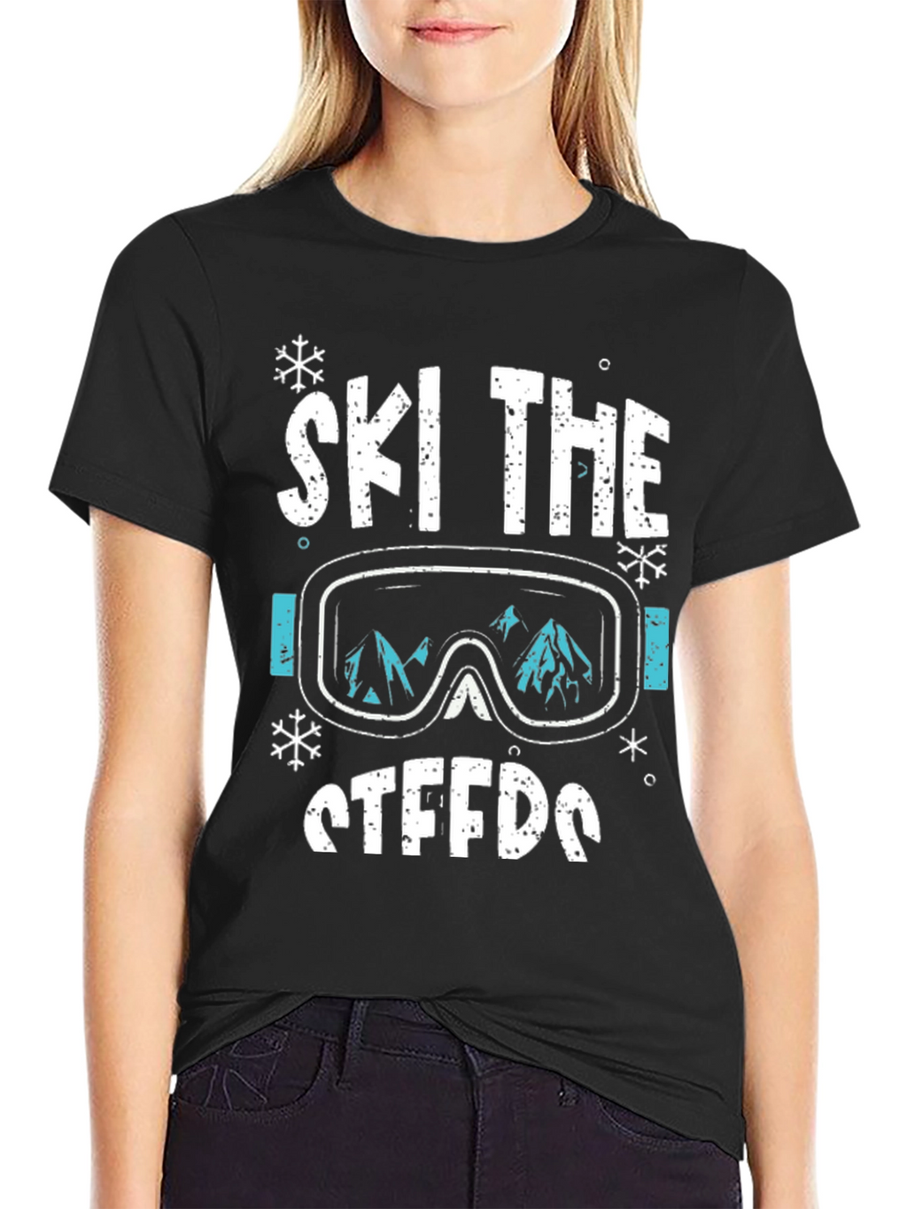 Ski The Steeds Graphic Tee - Black