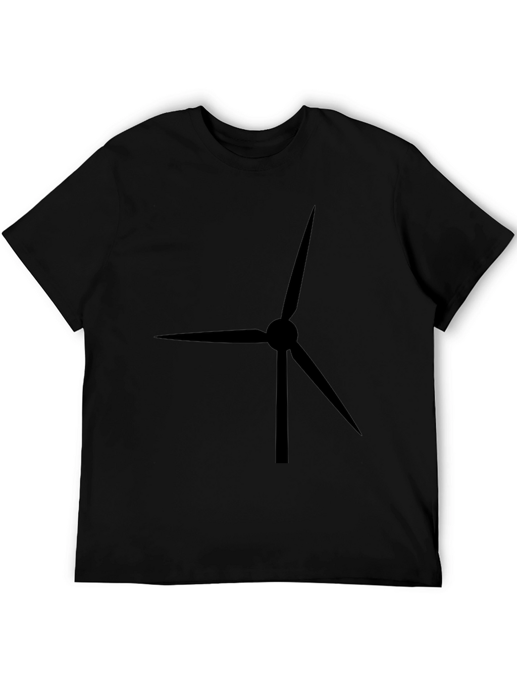 Wind Turbine Black T-Shirt