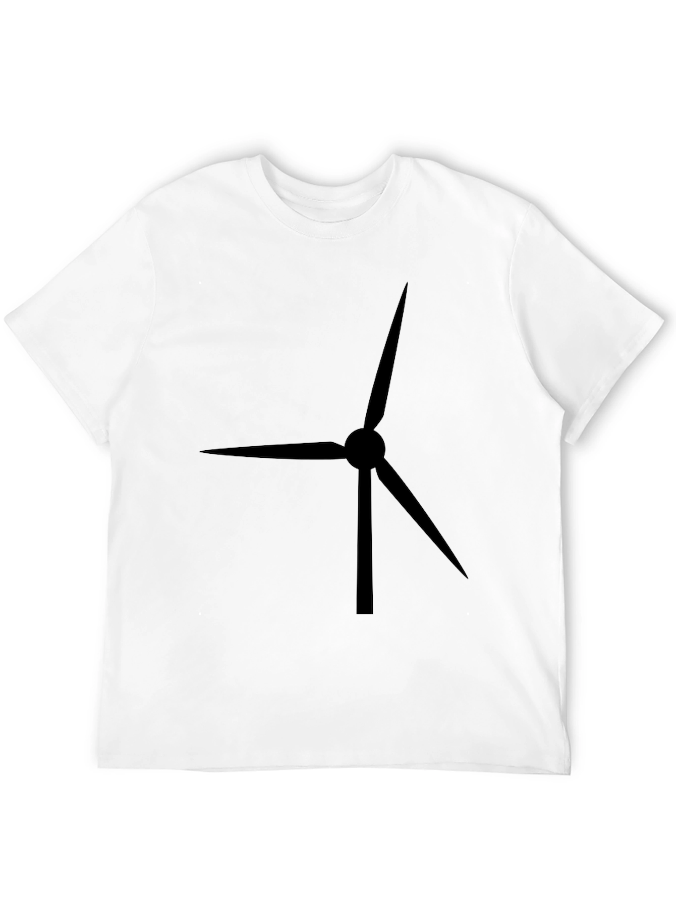 Wind Turbine Black T-Shirt