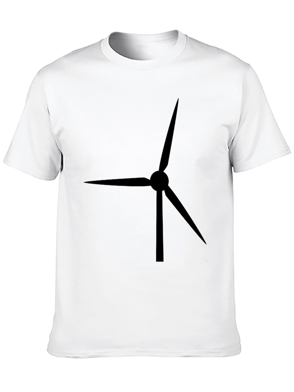 Wind Turbine Black T-Shirt