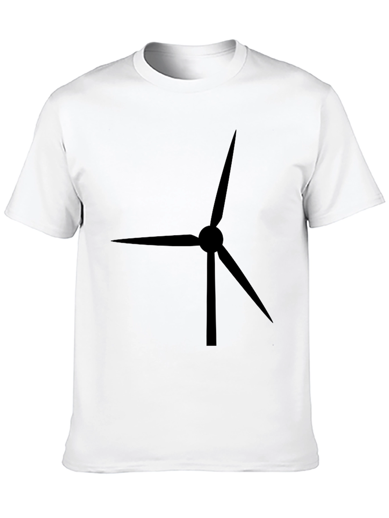 Wind Turbine Black T-Shirt