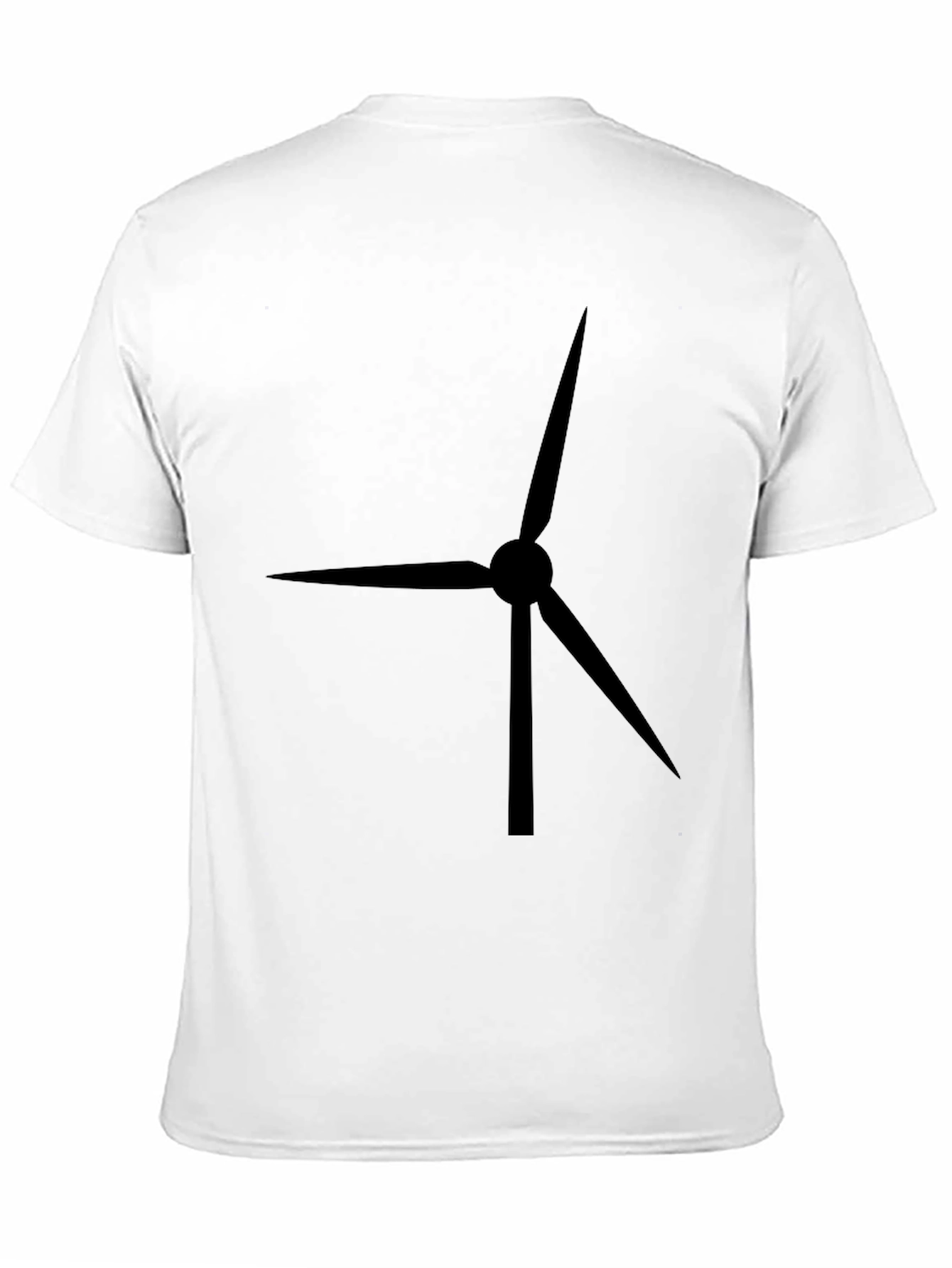 Wind Turbine Black T-Shirt