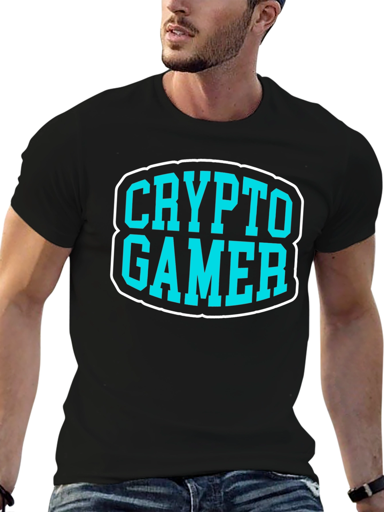 Crypto Gamer Black Graphic Tee