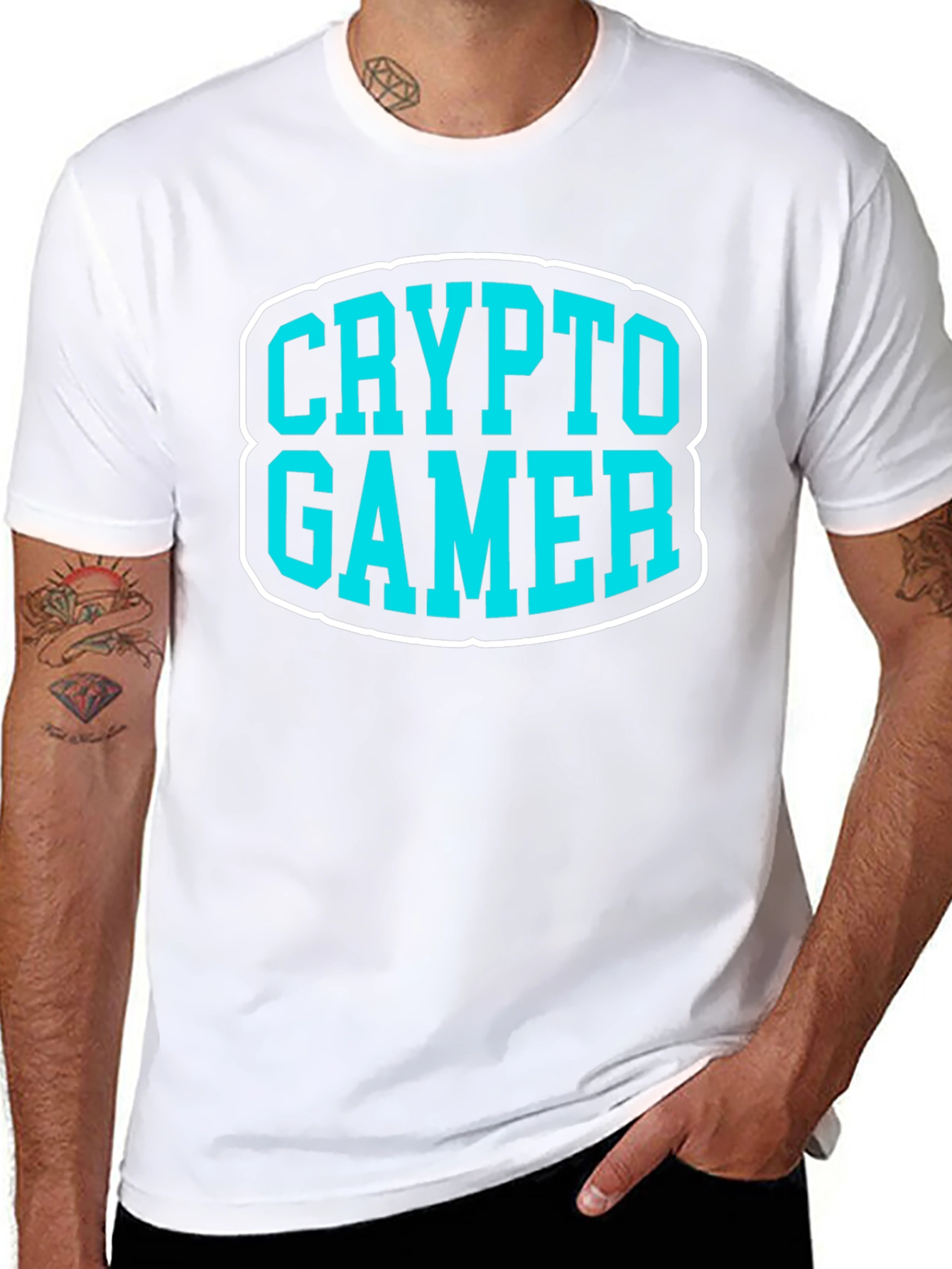Crypto Gamer Black Graphic Tee