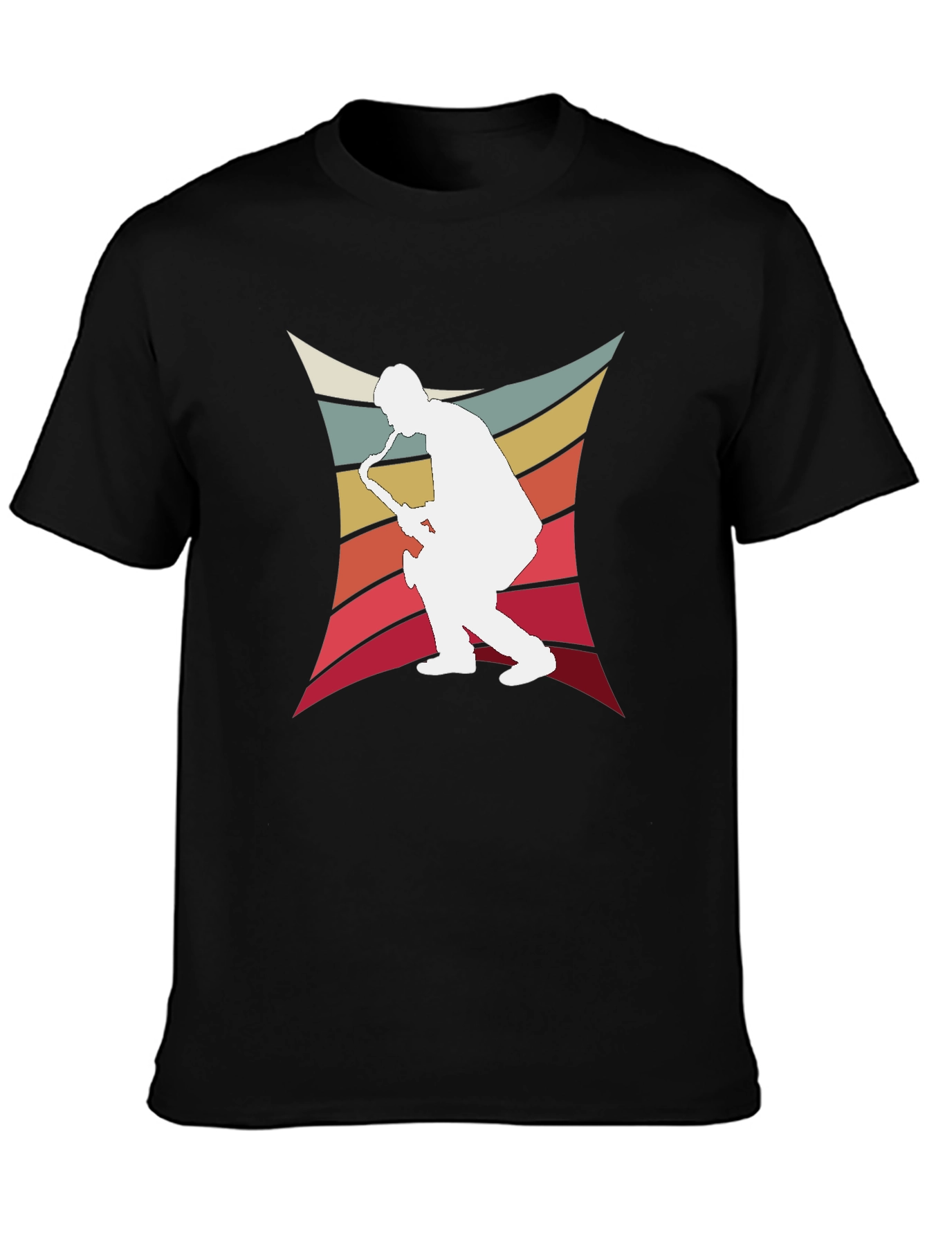 Retro Saxophone Player Graphic Tee