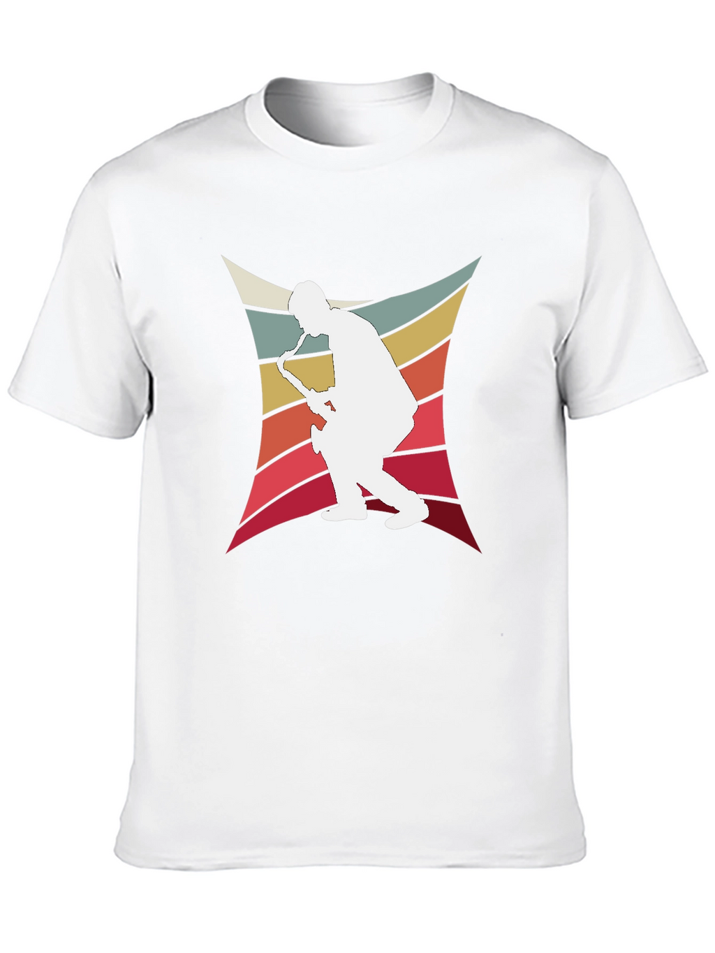 Retro Saxophone Player Graphic Tee