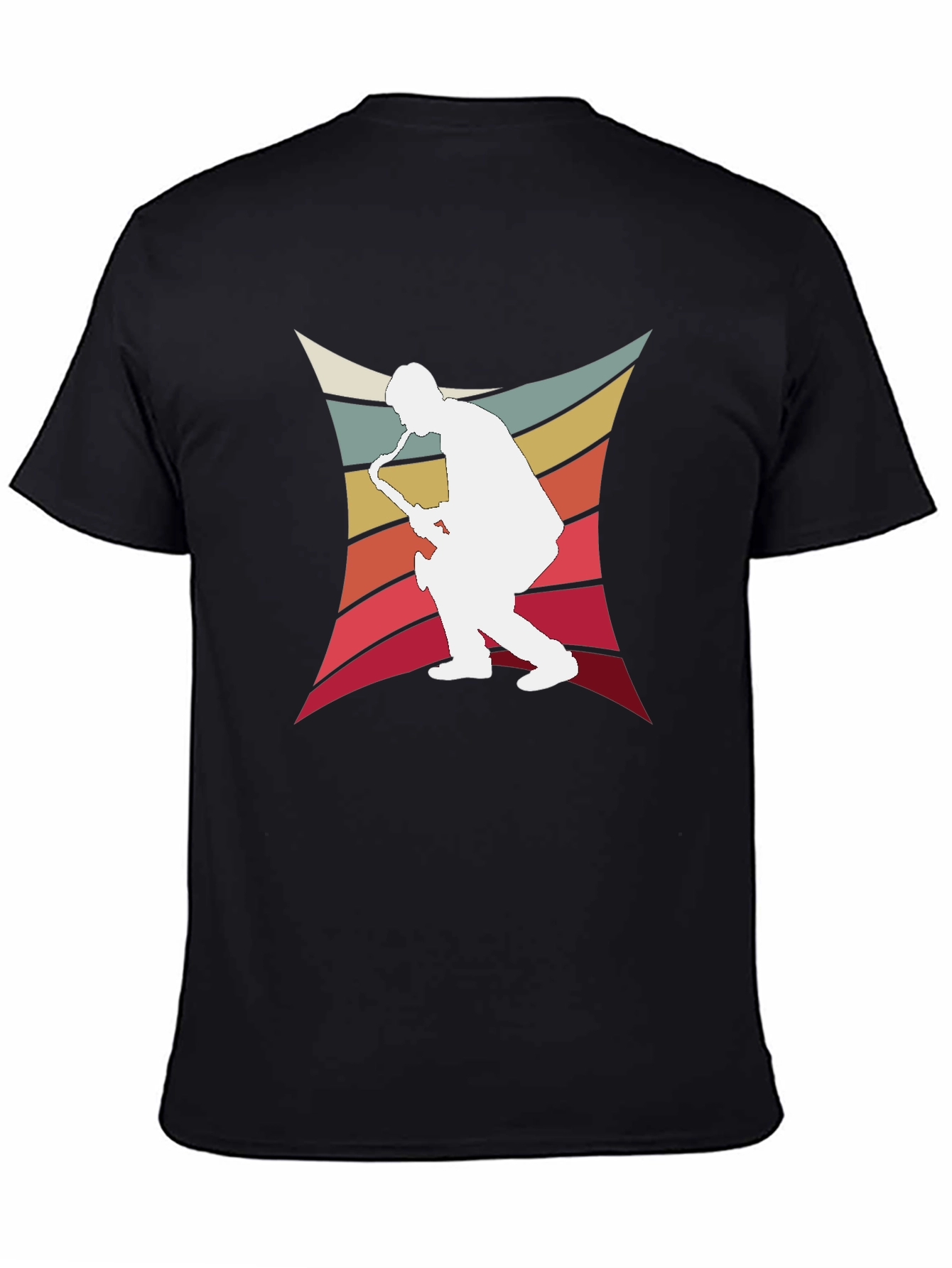 Retro Saxophone Player Graphic Tee