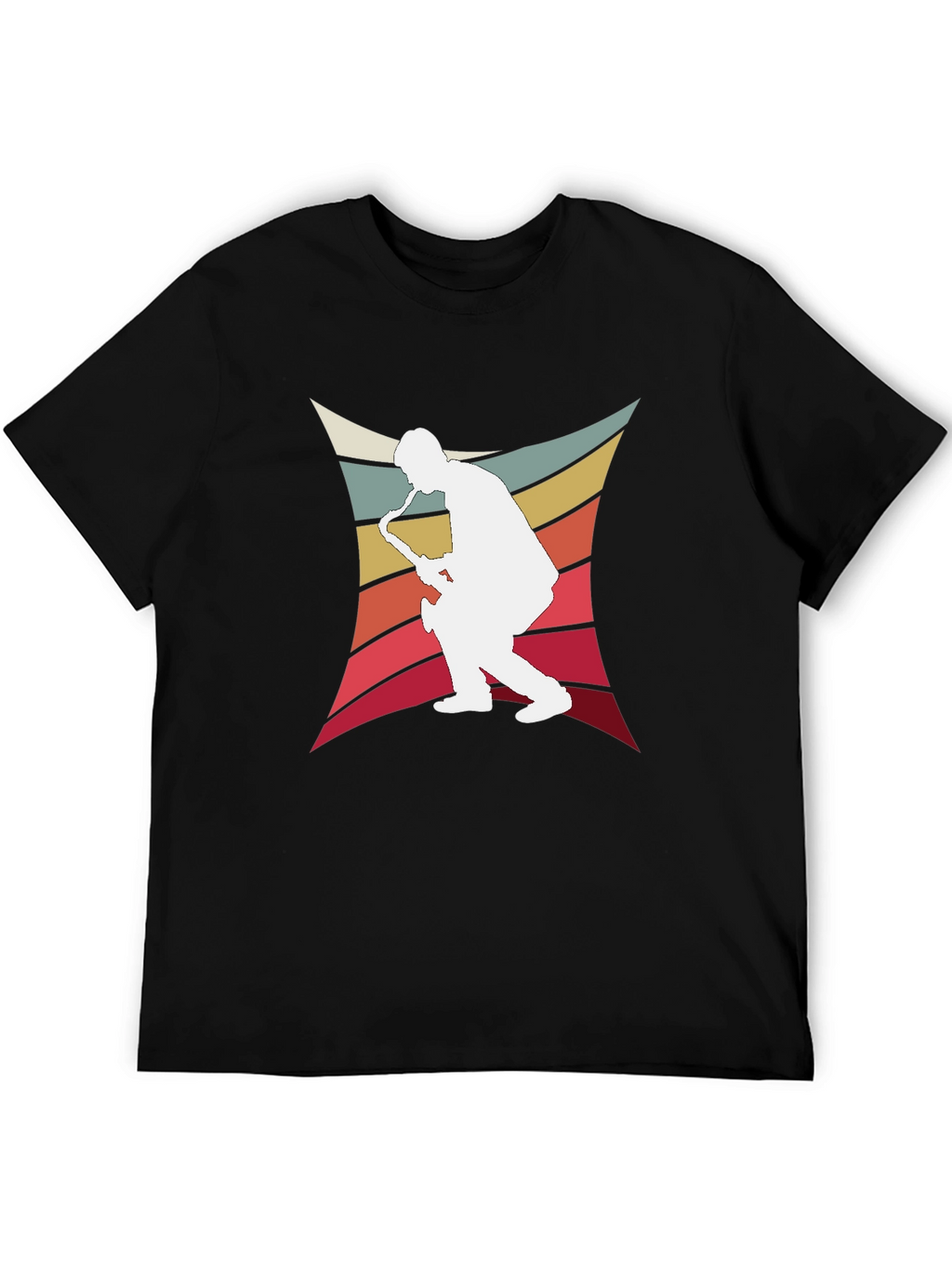 Retro Saxophone Player Graphic Tee