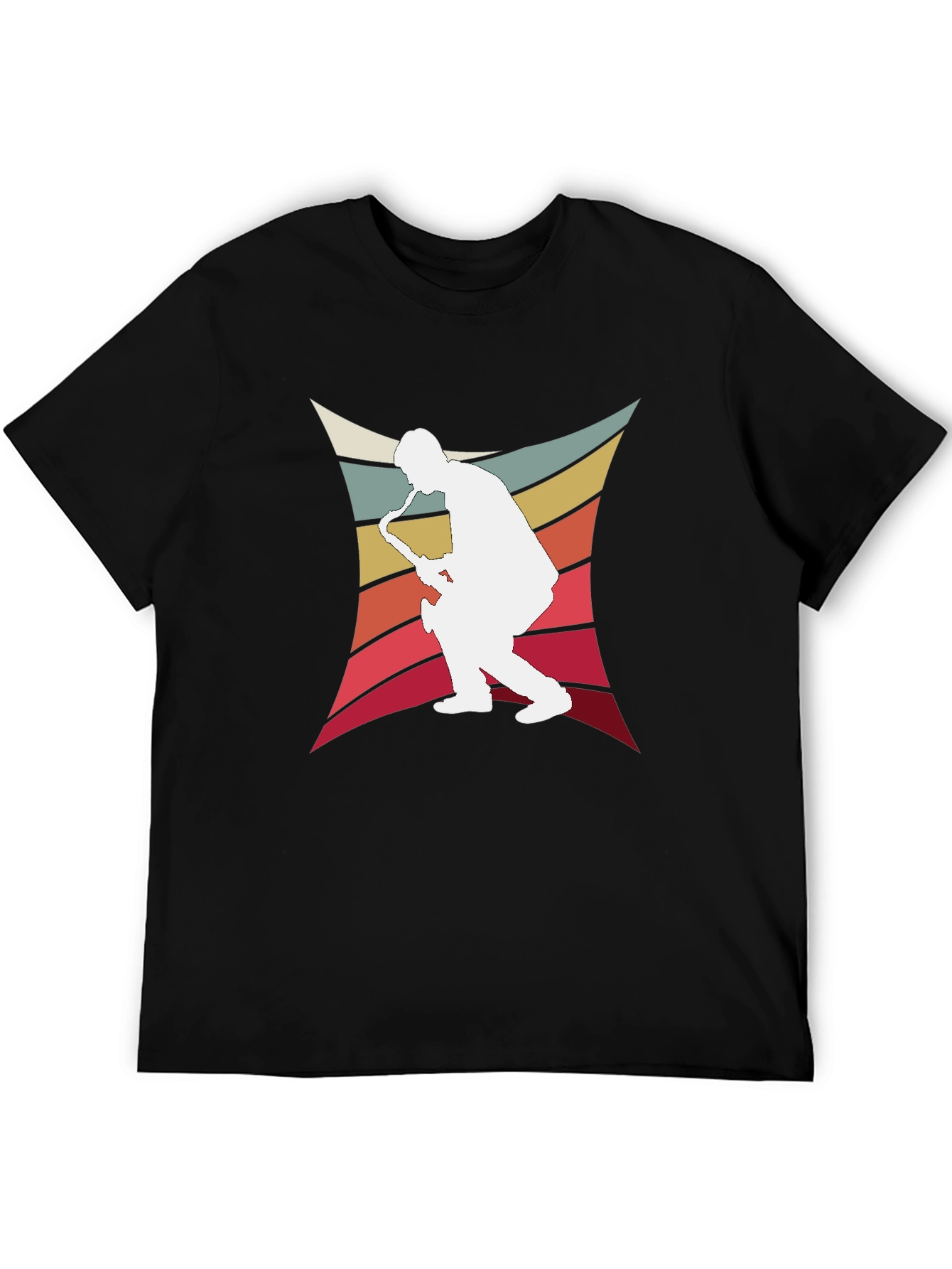 Retro Saxophone Player Graphic Tee