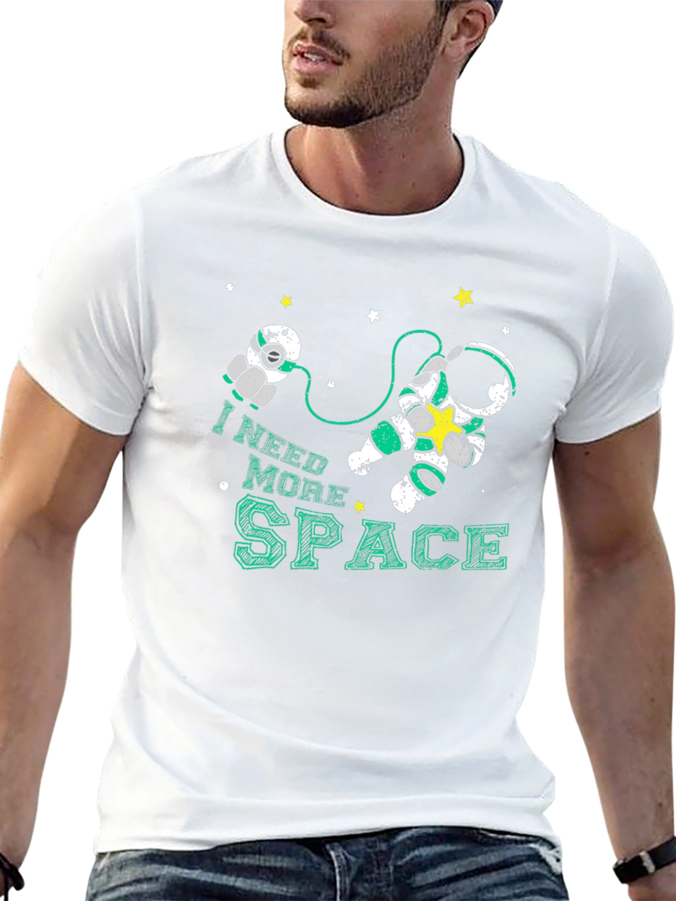 I Need More Space T-Shirt Astronaut Graphic Tee