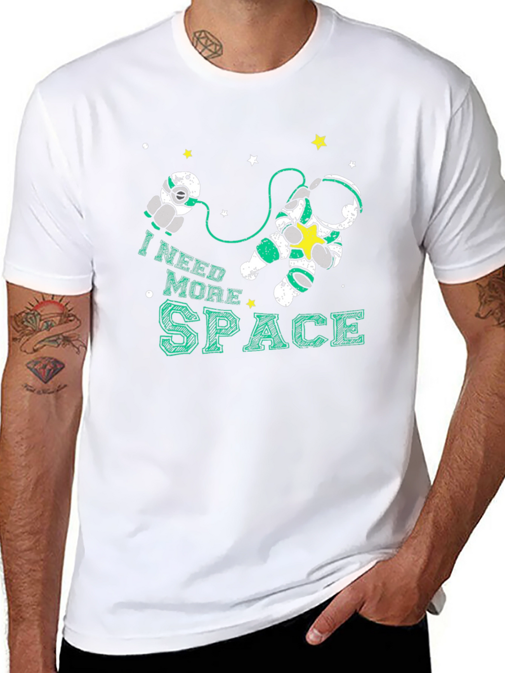 I Need More Space T-Shirt Astronaut Graphic Tee