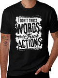 Trust Actions Black Graphic T-Shirt