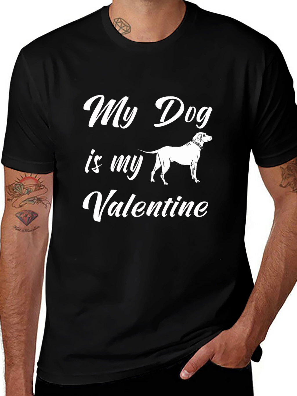 My Dog is My Valentine T-Shirt