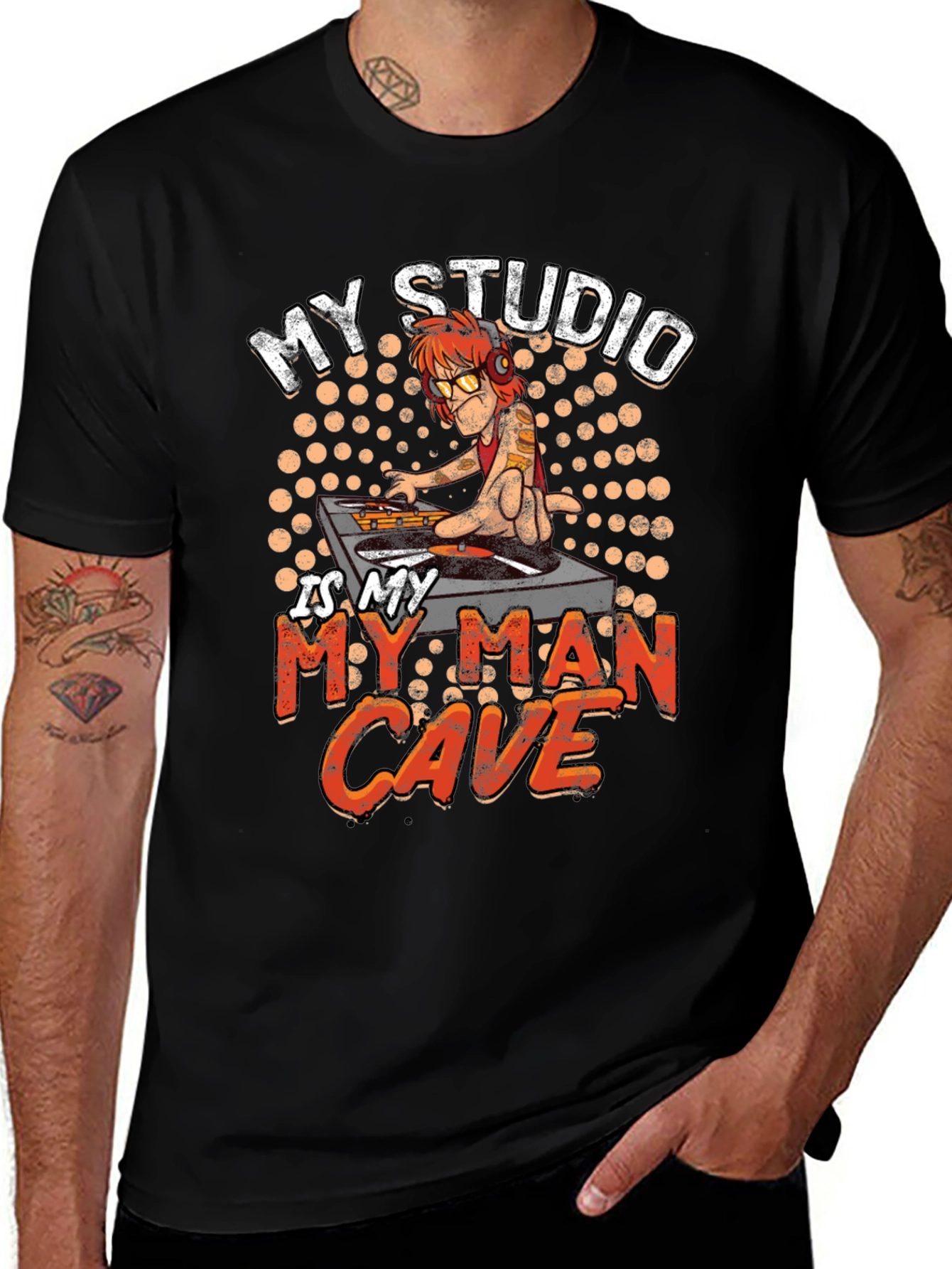 DJ Man Cave Graphic Tee - Studio Shirt