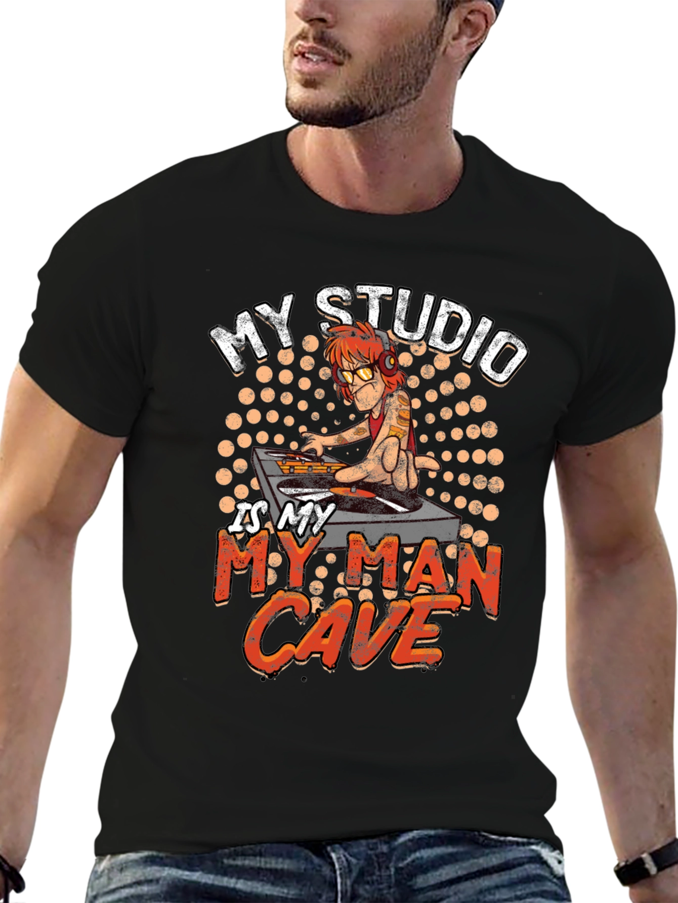 DJ Man Cave Graphic Tee - Studio Shirt
