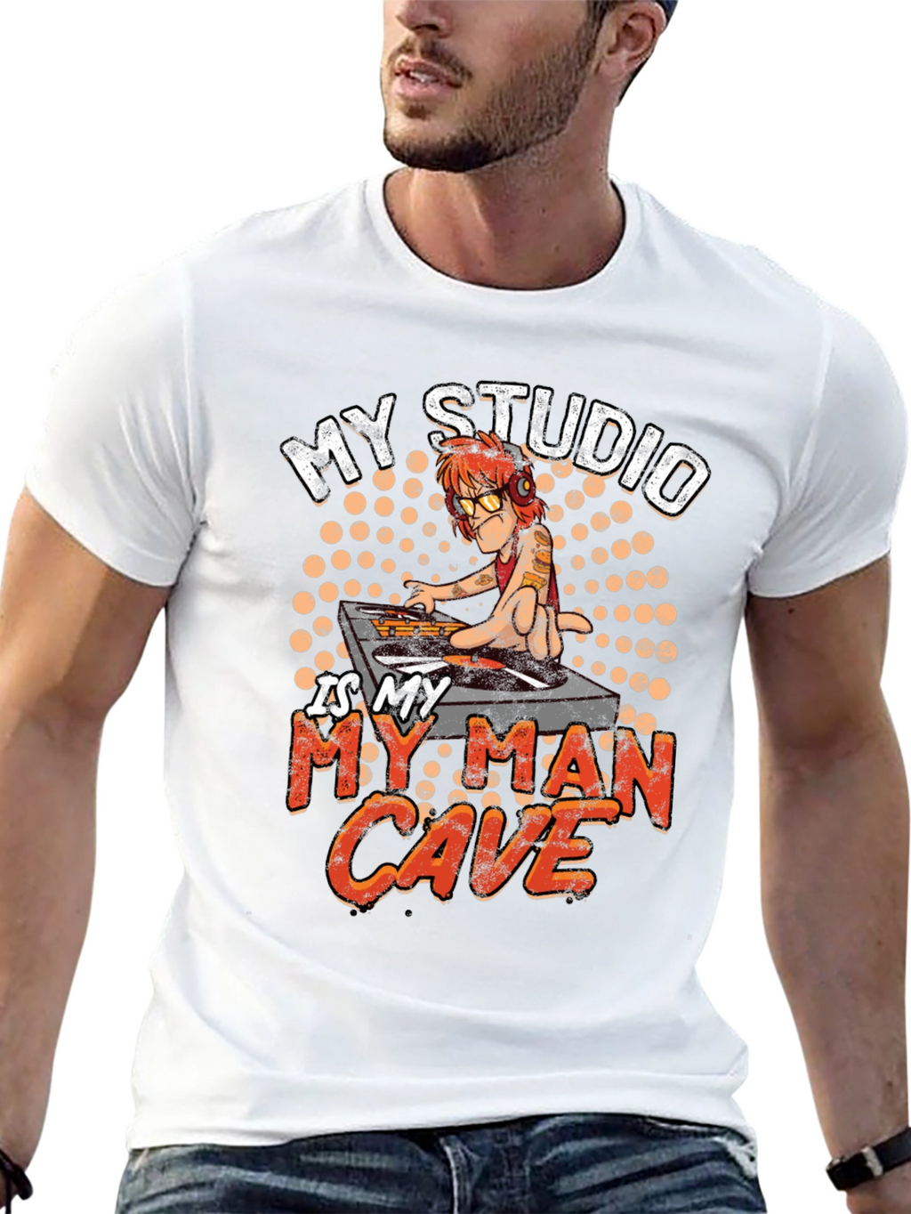 DJ Man Cave Graphic Tee - Studio Shirt