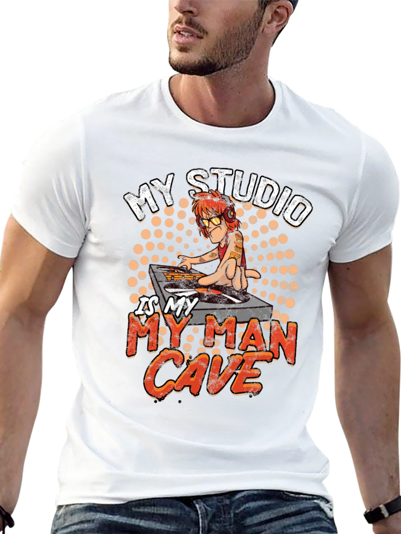 DJ Man Cave Graphic Tee - Studio Shirt