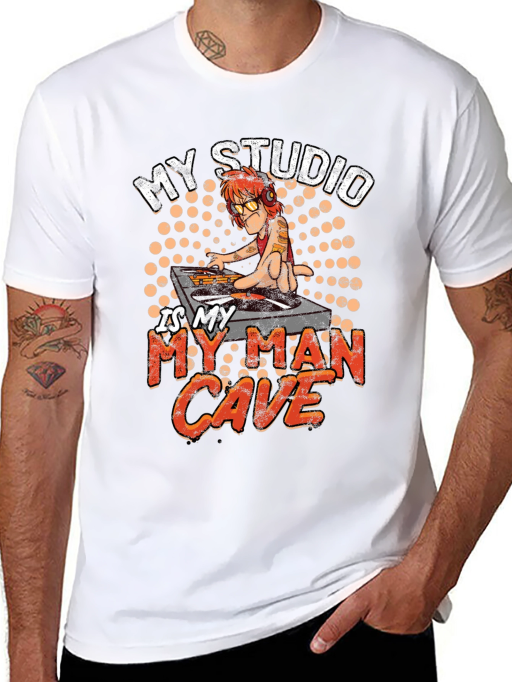 DJ Man Cave Graphic Tee - Studio Shirt