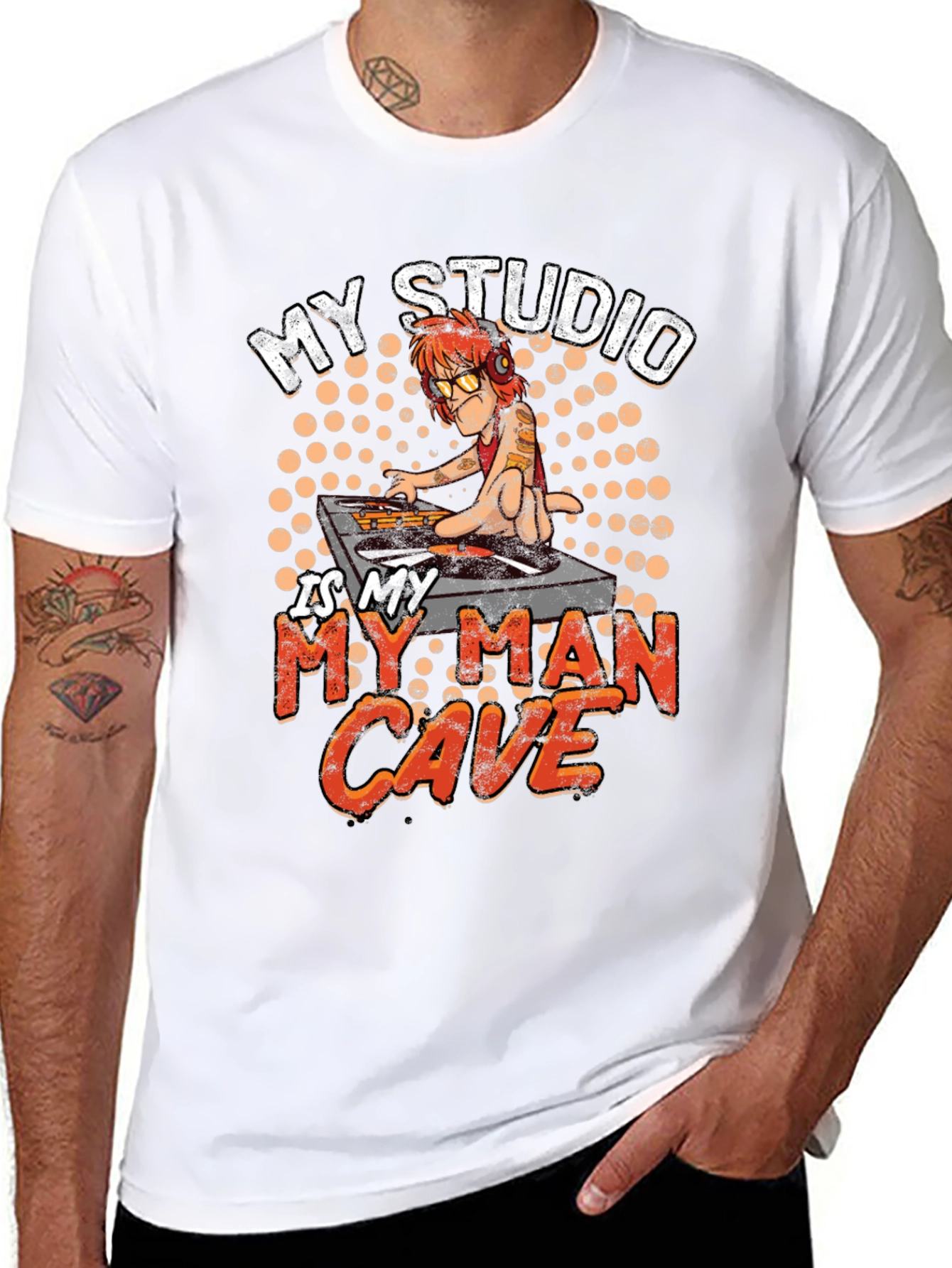 DJ Man Cave Graphic Tee - Studio Shirt