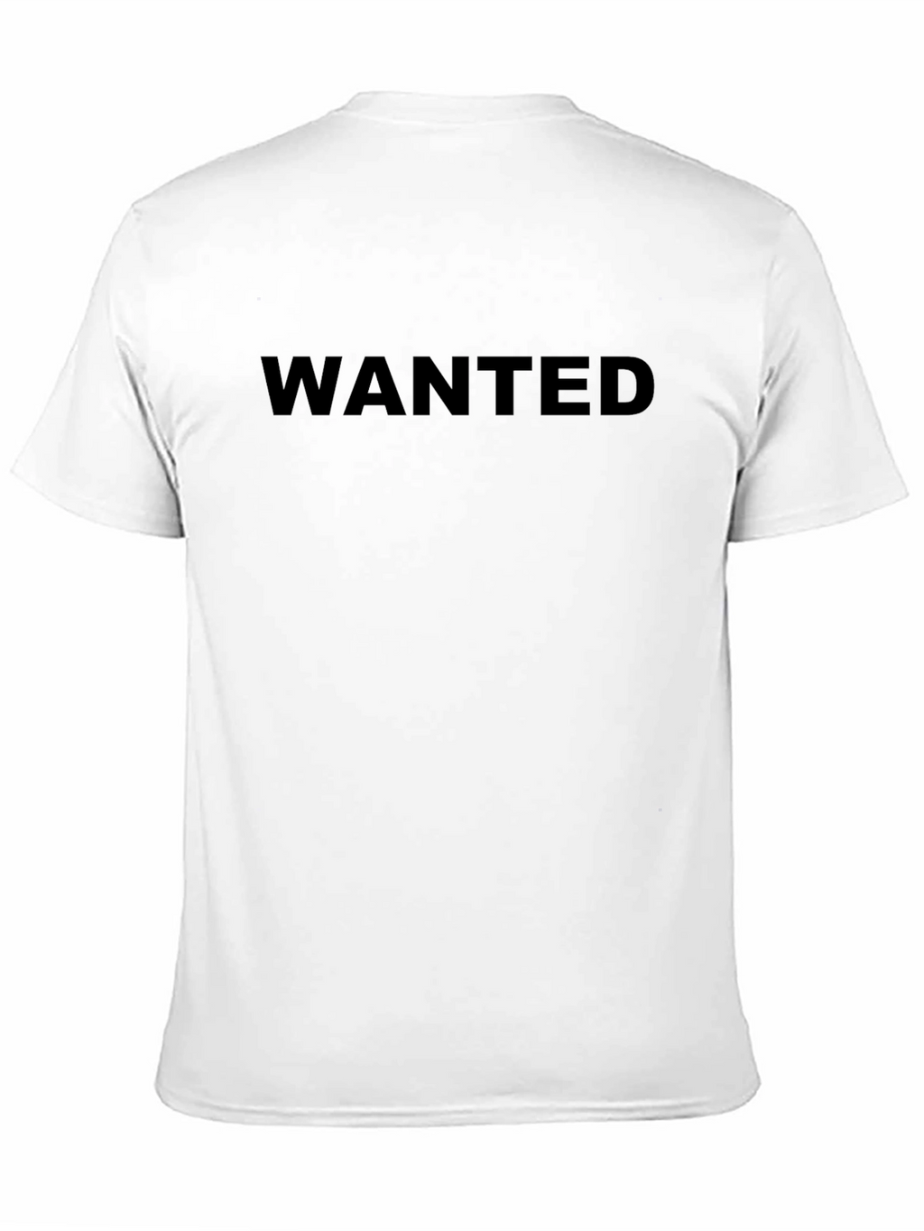 Mens Wanted Graphic T-Shirt - Classic Crew Neck Tee