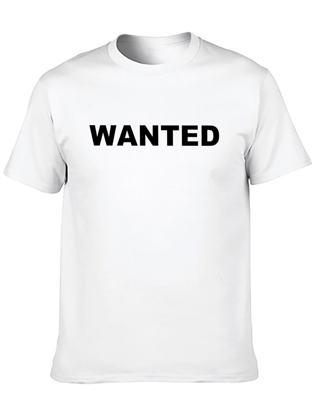 Mens Wanted Graphic T-Shirt - Classic Crew Neck Tee