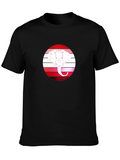 Elephant Graphic Tee - Stylish Mens Black T-Shirt
