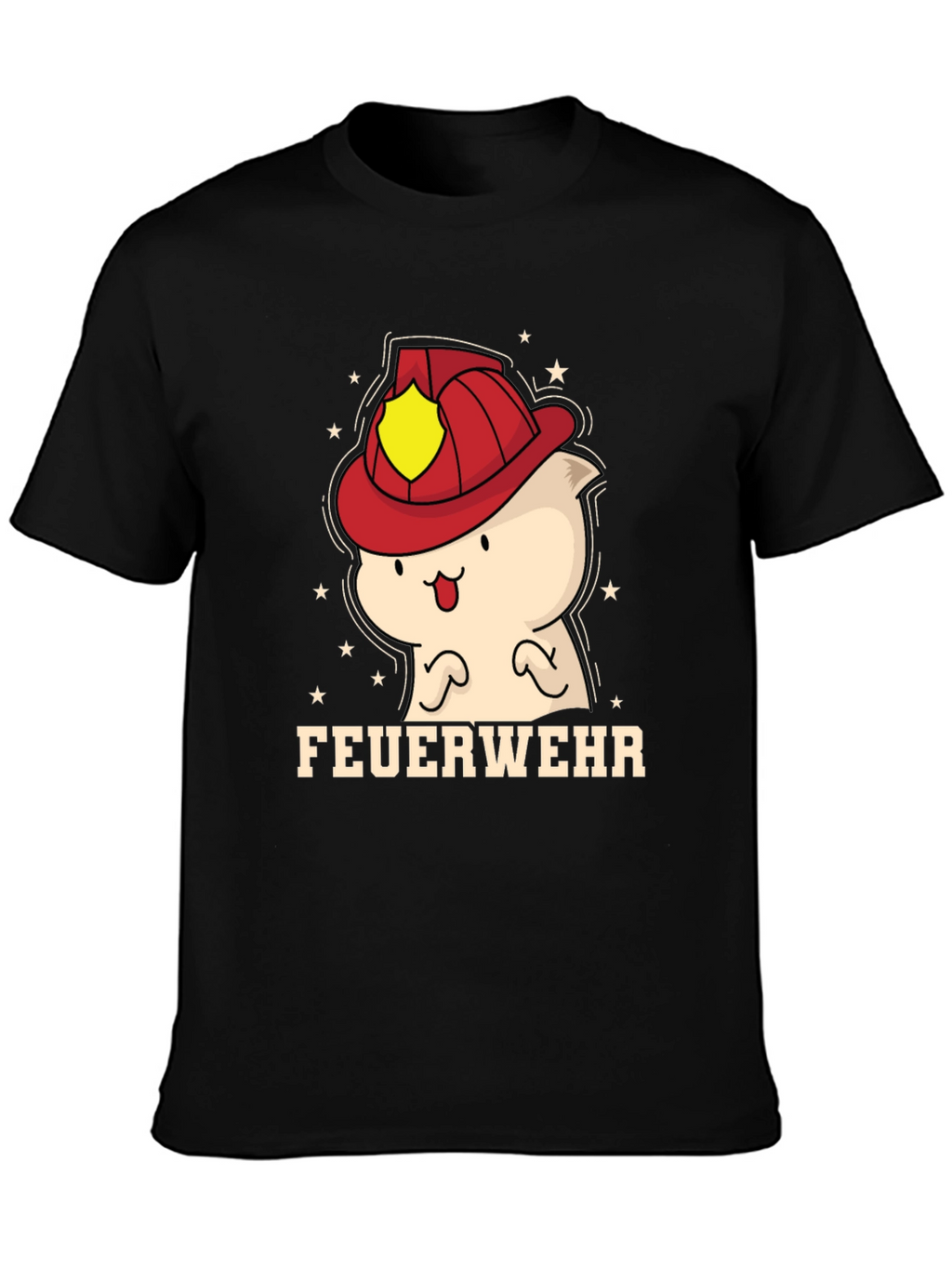 Cartoon Firefighter T-Shirt