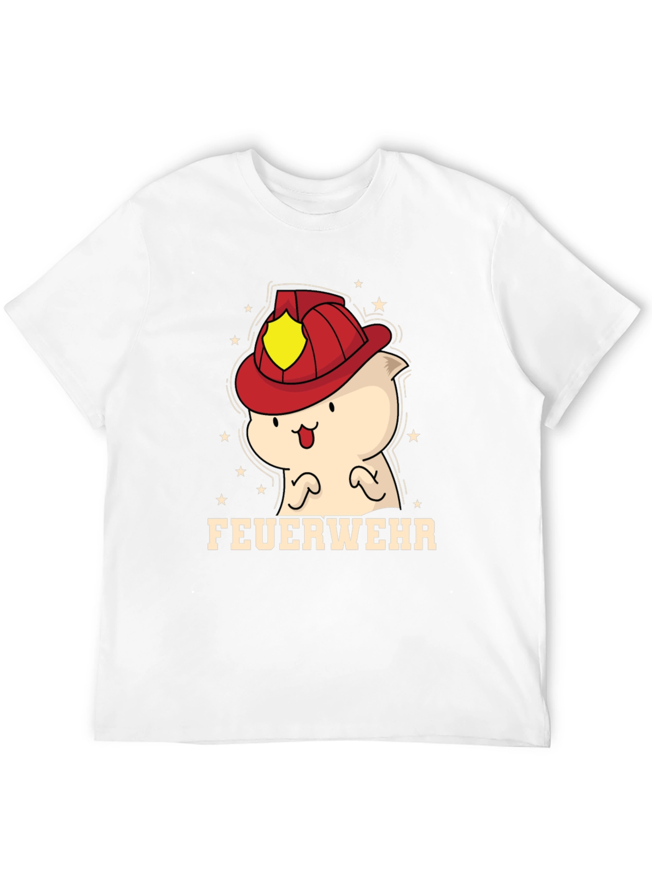 Cartoon Firefighter T-Shirt