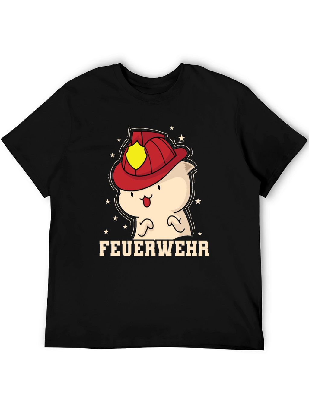 Cartoon Firefighter T-Shirt