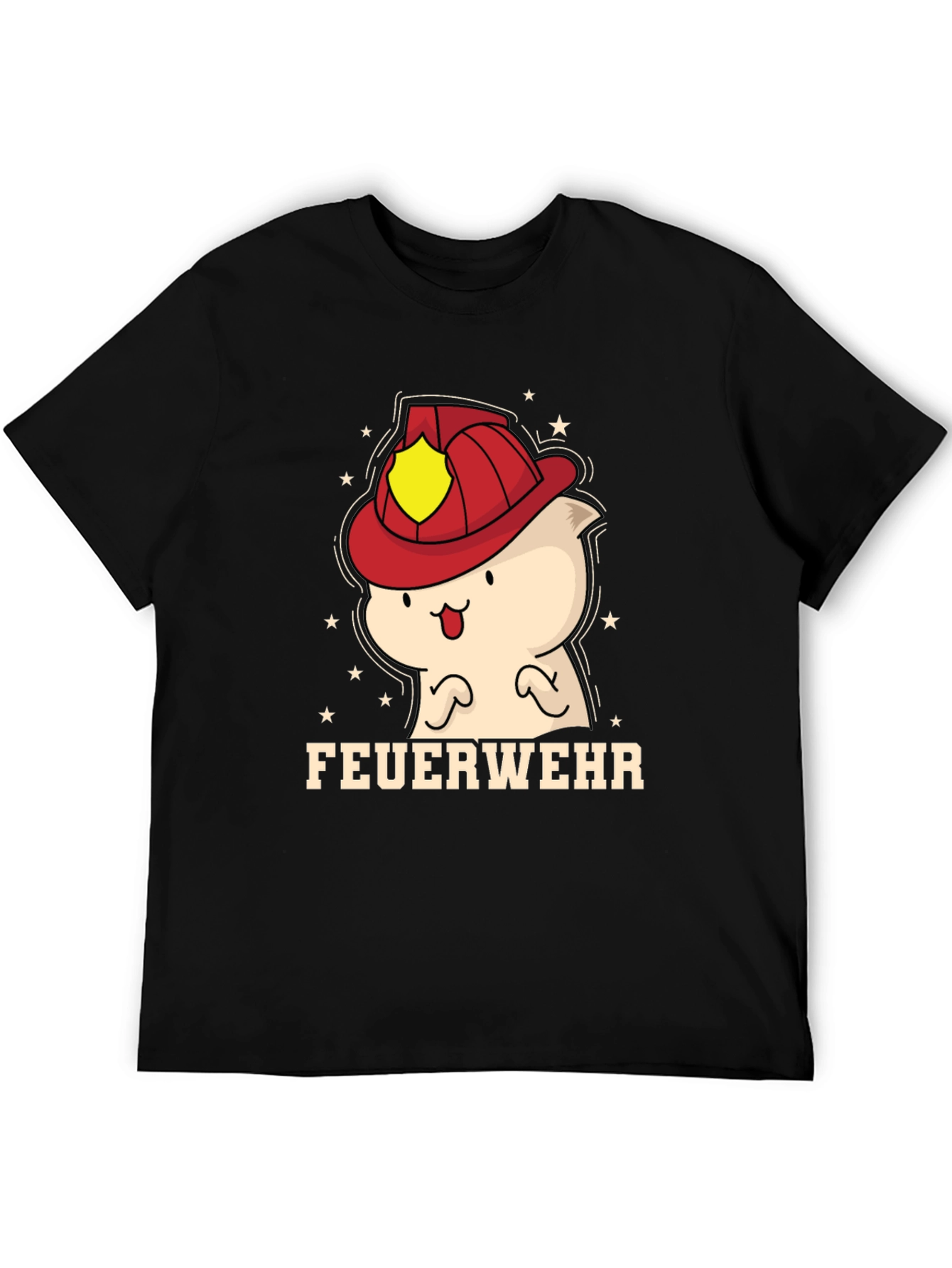 Cartoon Firefighter T-Shirt