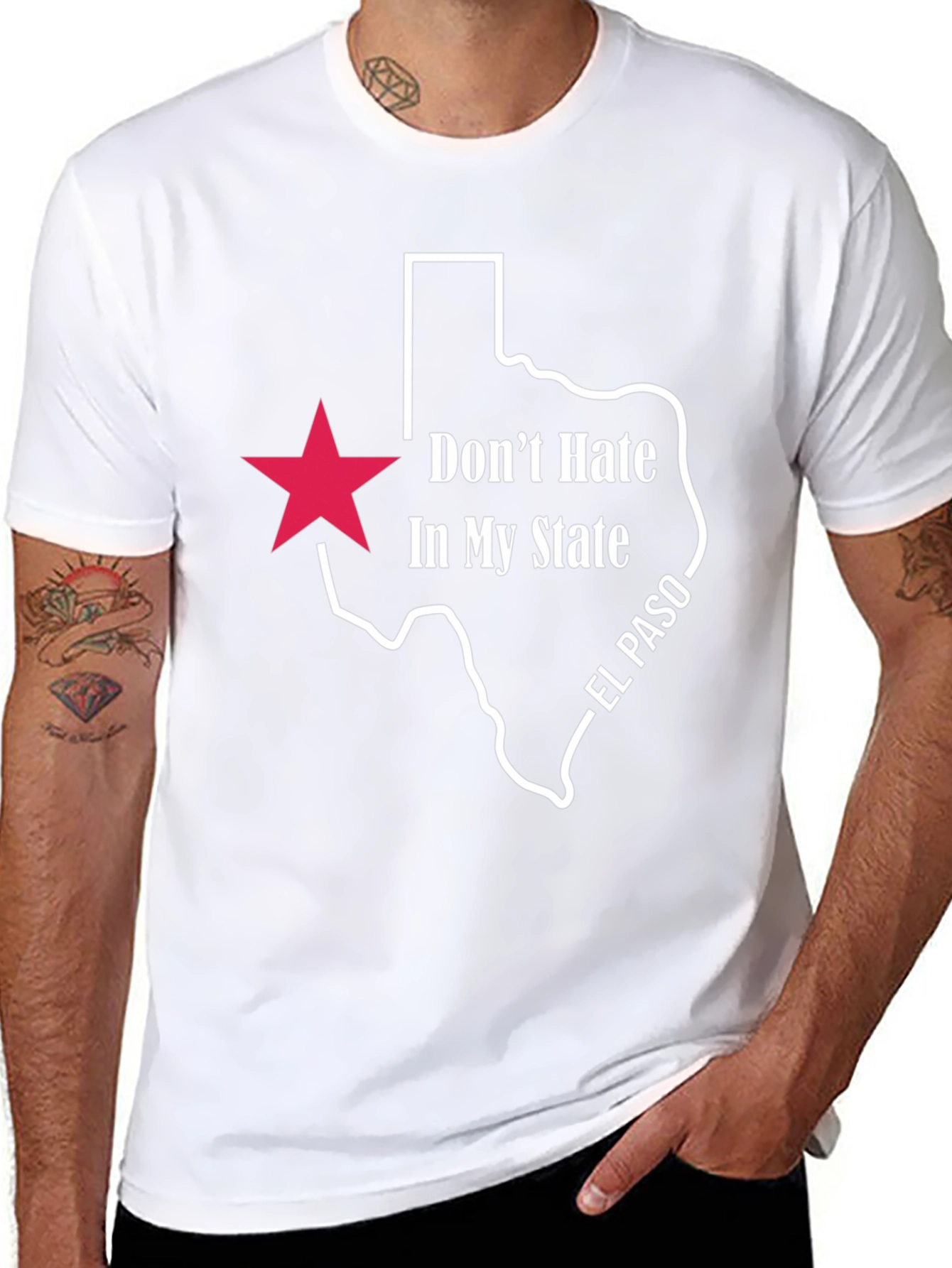 Dont Hate In My State Texas T-Shirt - El Paso Pride