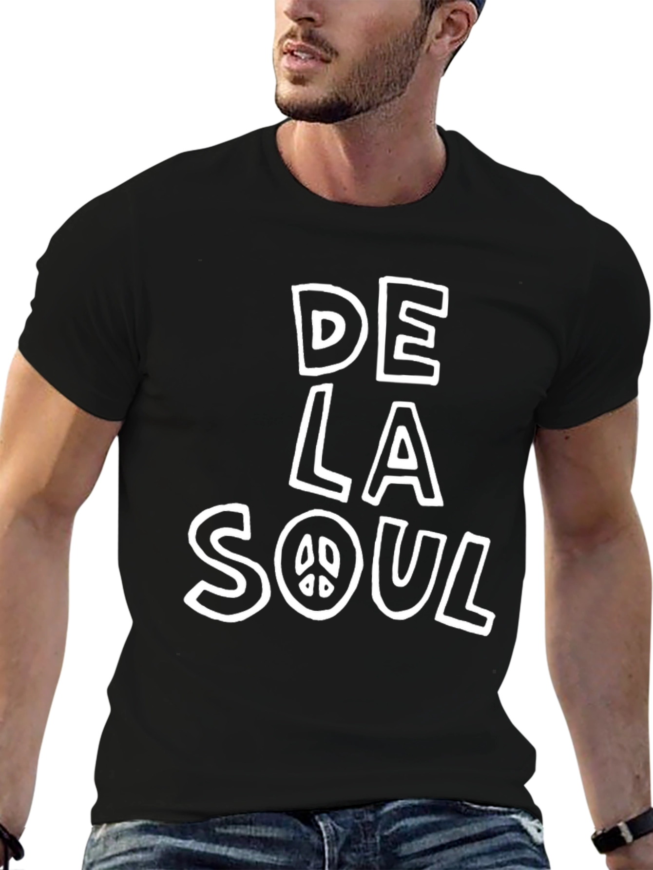 De La Soul Black Graphic T-Shirt