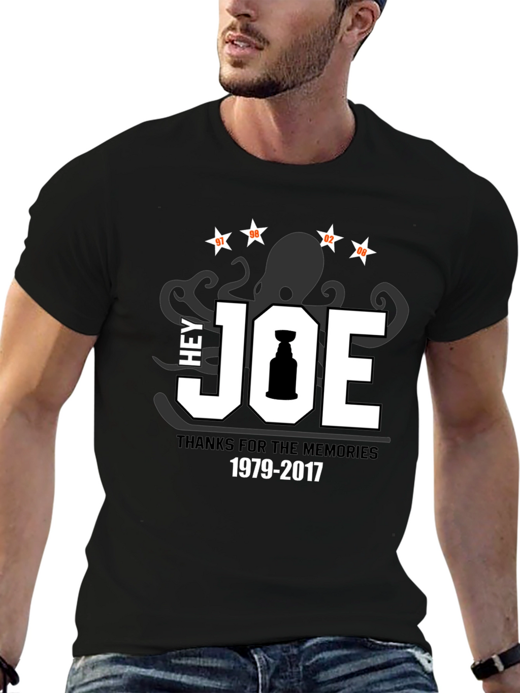 Hey Joe T-Shirt - Detroit Hockey Memories Tee
