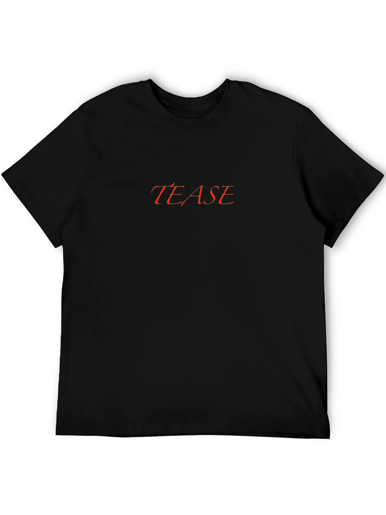 Tease Black Tee - Stylish Casual Wear