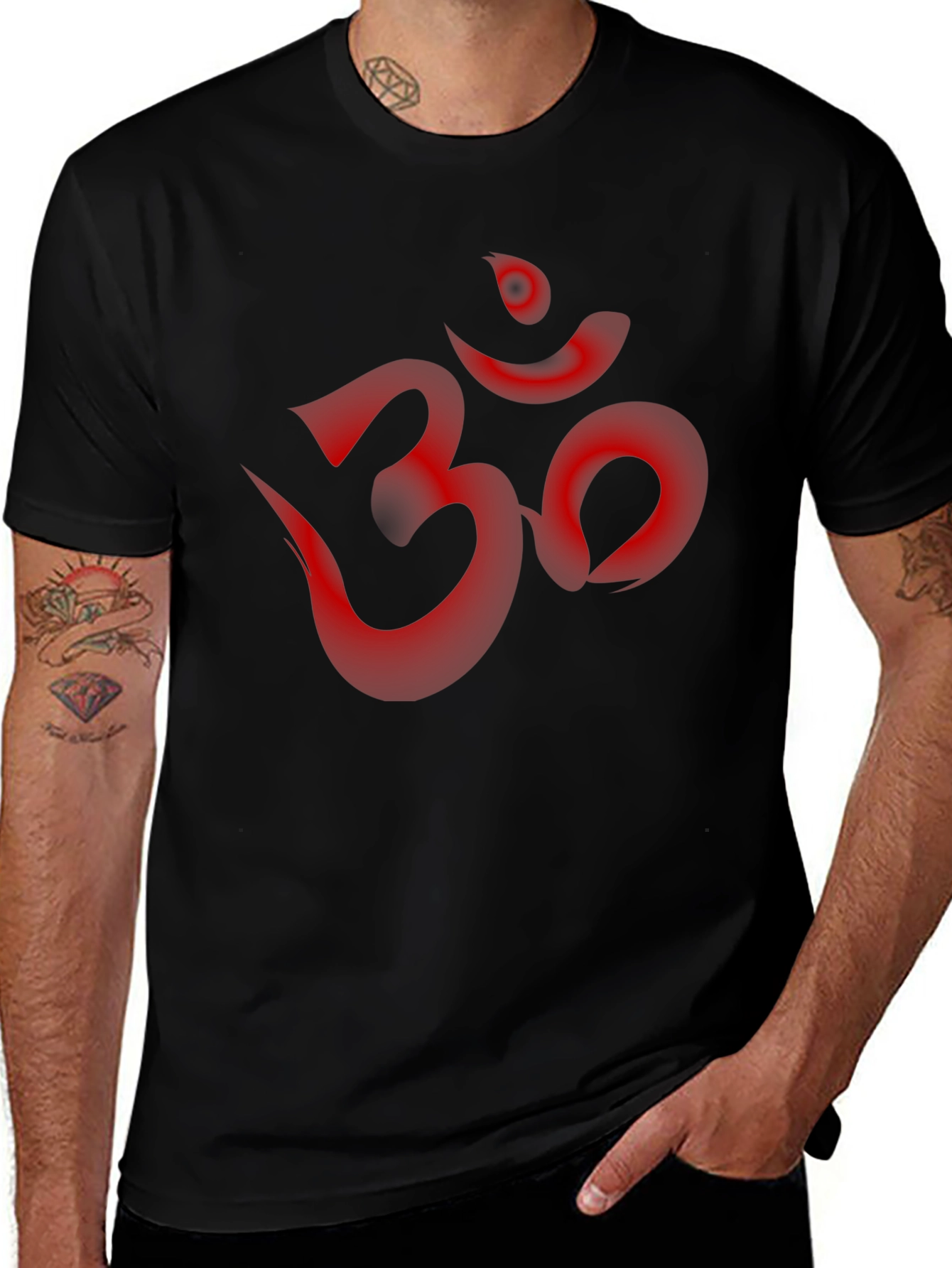 Om Symbol Graphic T-Shirt - Spiritual Style