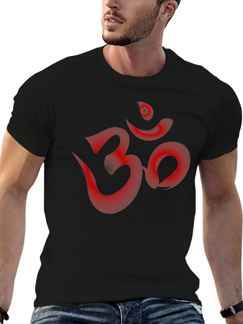 Om Symbol Graphic T-Shirt - Spiritual Style