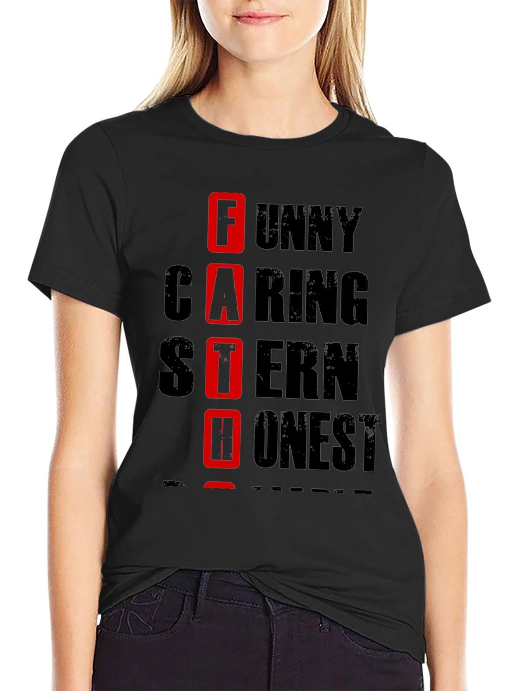 Funny Caring Stern Honest Father T-Shirt