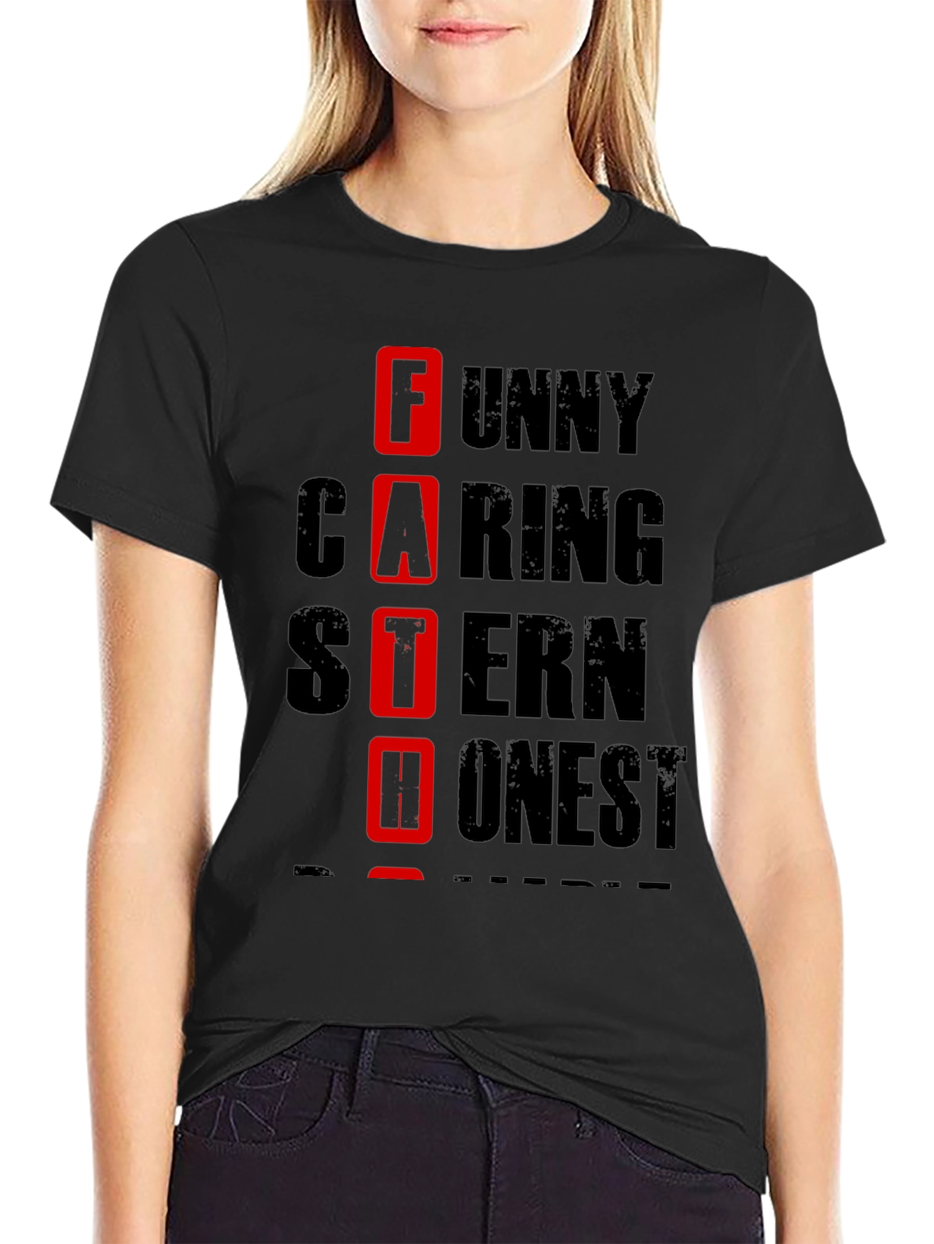 Funny Caring Stern Honest Father T-Shirt