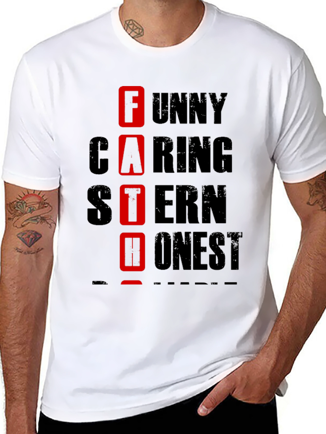 Funny Caring Stern Honest Father T-Shirt