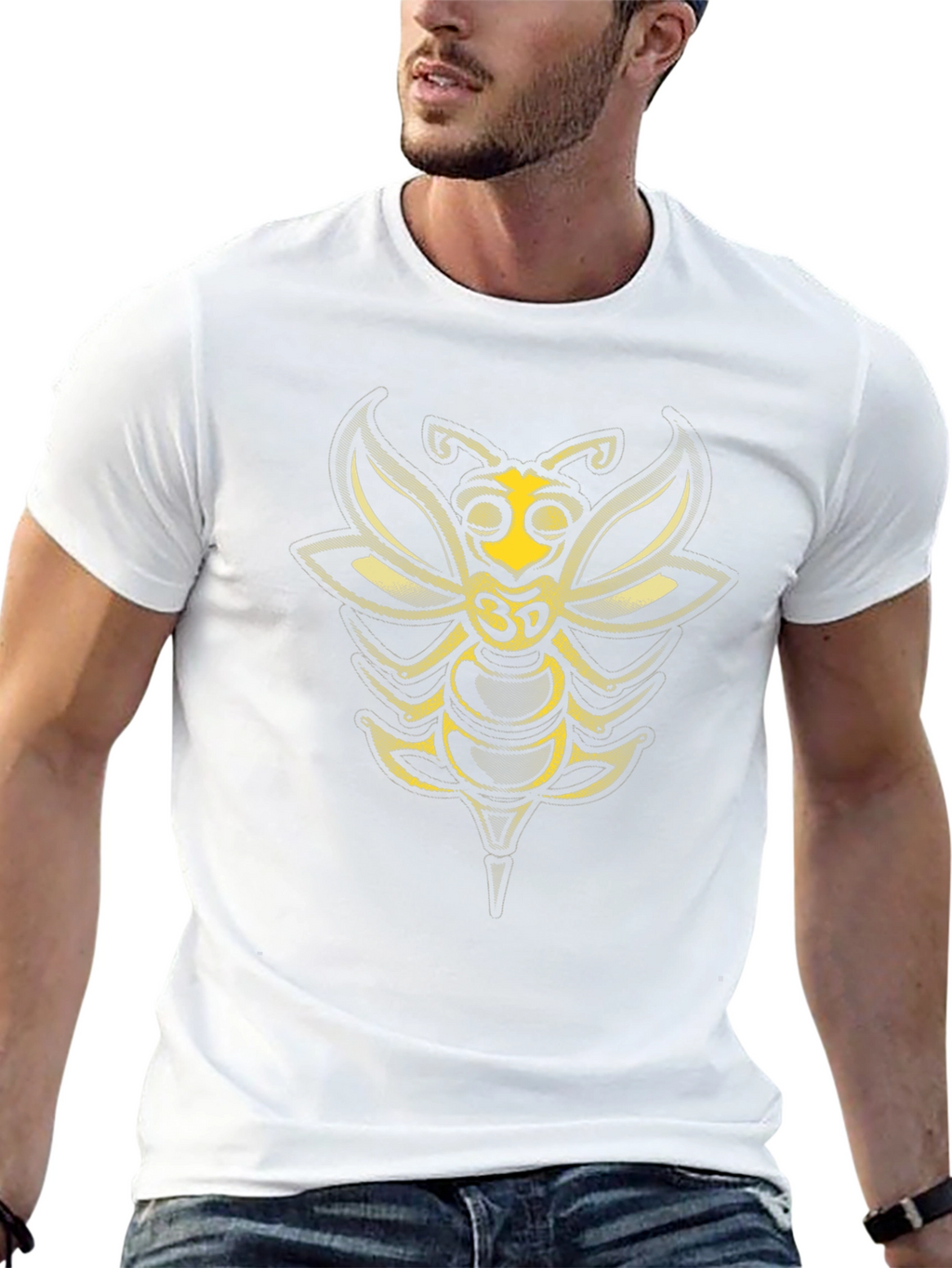 Wasp Graphic T-Shirt - Black Cotton Tee