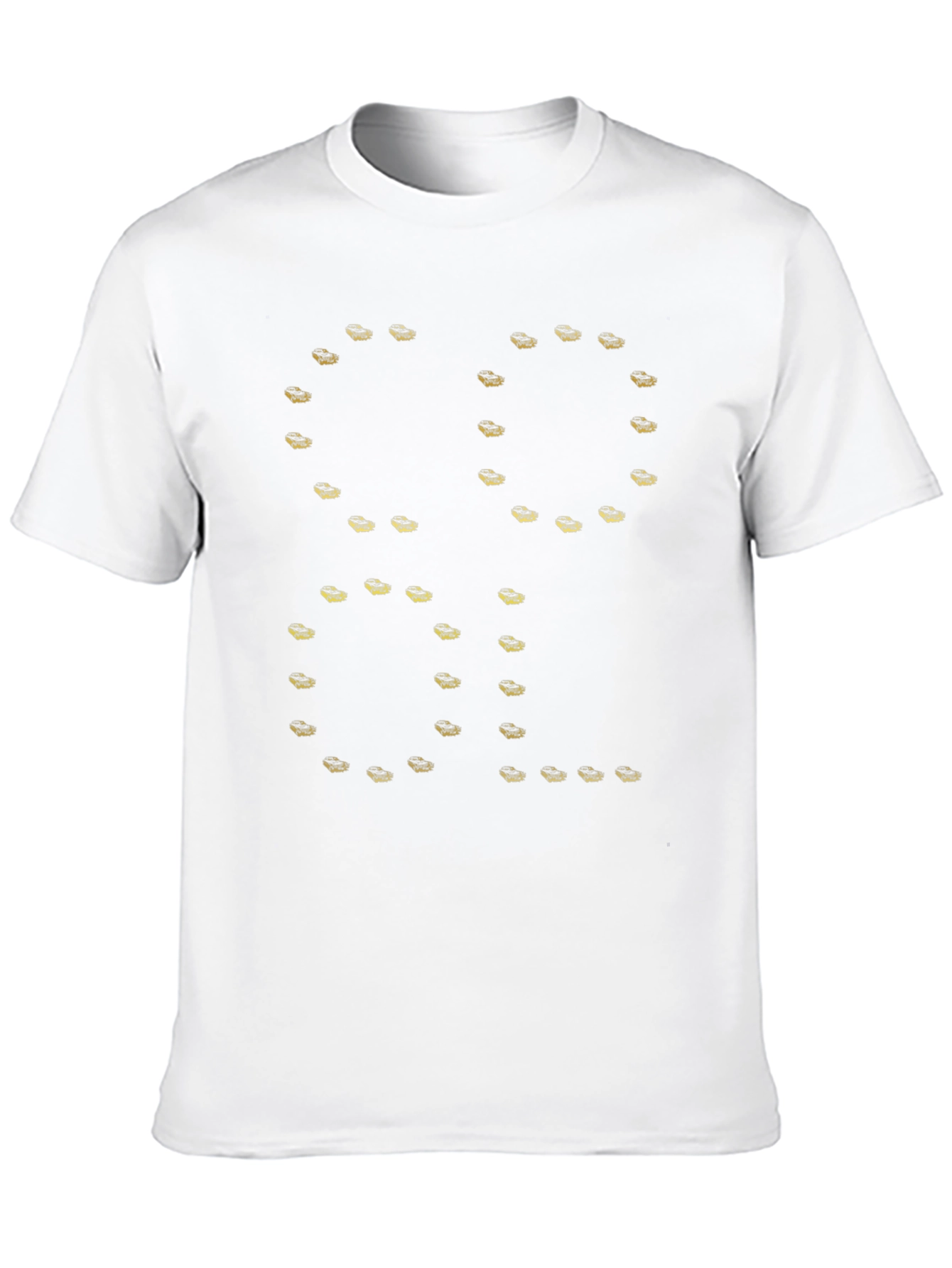 Cool Shirt - Black Tee with Unique Gold Design
